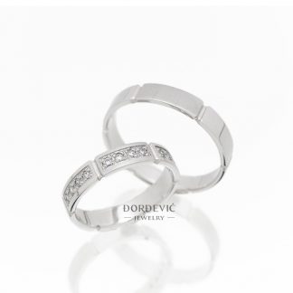 Burme Wedding rings white gold